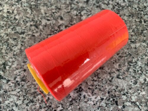 Fluorescent Red Overlocker Thread 5000 Yards Cone