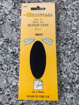 Everfast Iron On Fabric Repair Tape Navy Blue
