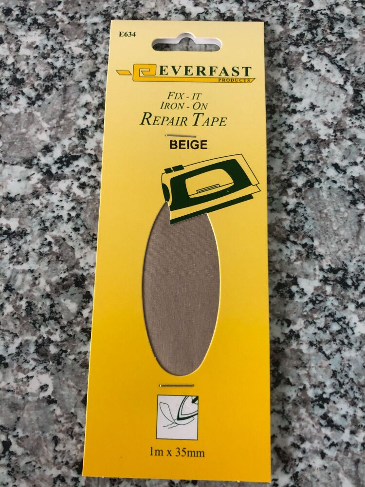 Everfast Fabric Repair Tape Beige Iron On