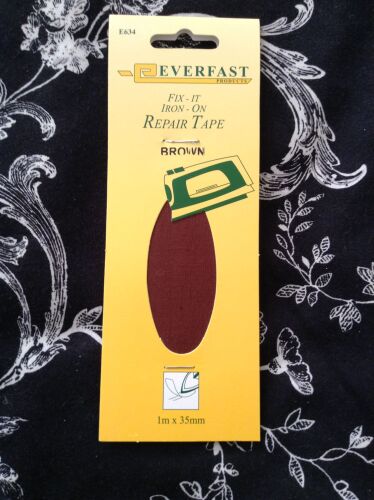 Everfast Fabric Repair Tape Brown Iron On