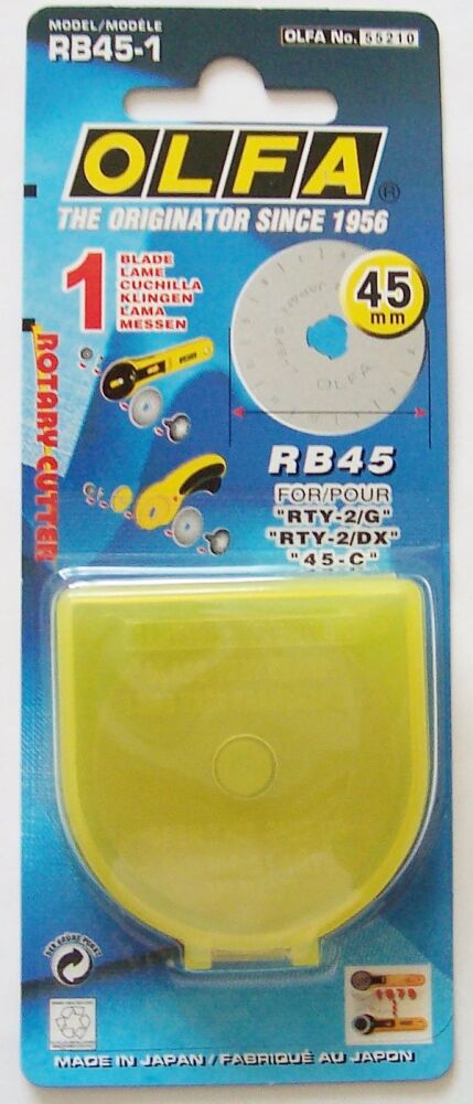 Olfa 45mm Rotary Cutter Replacement Blade RB45-1