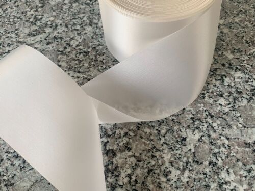 Ivory Satin Ribbon 72mm Wide