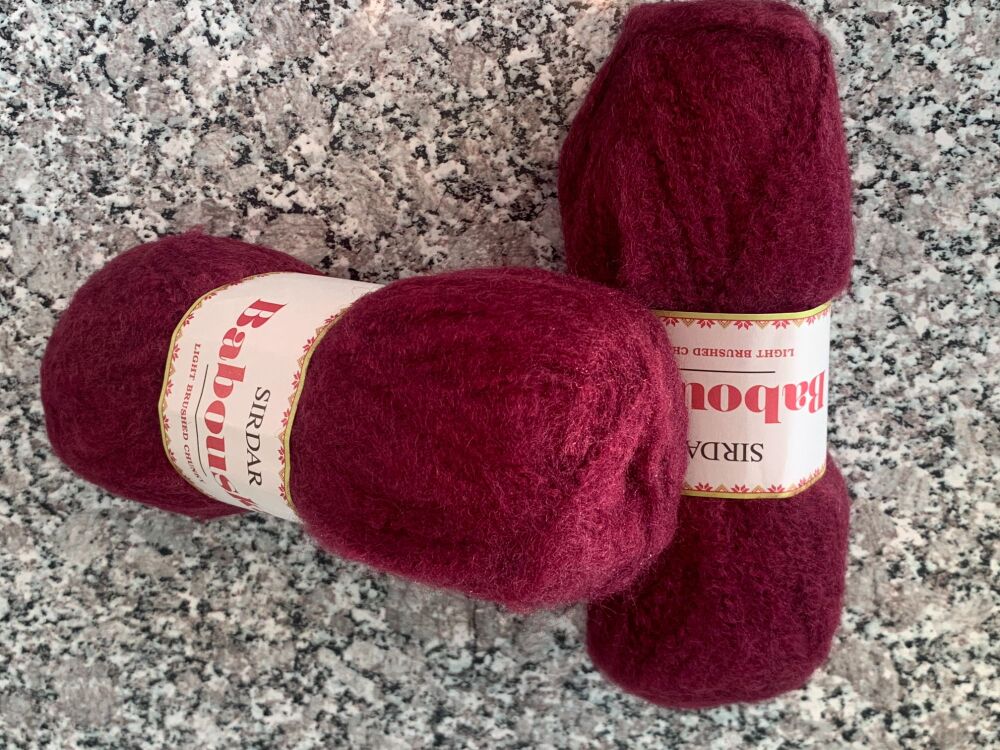 Sirdar Babouska Chunky Knitting Wool Burgundy Red F056/106
