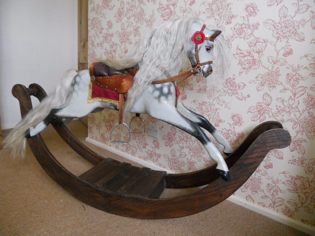 Pretty little bow rocking horse