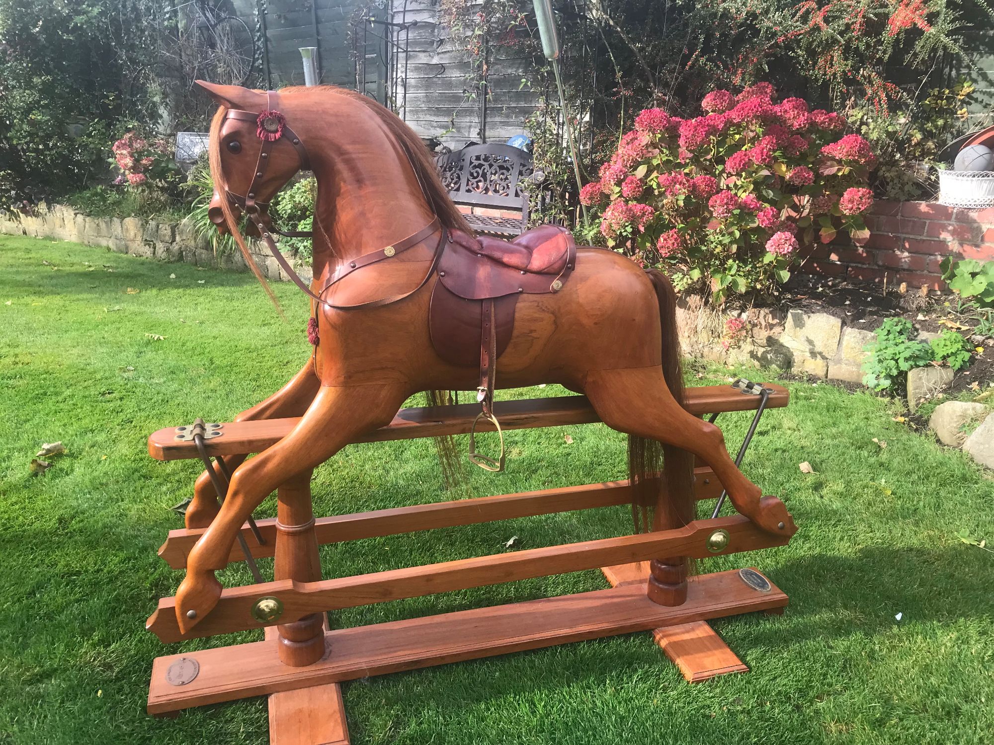 For Sale Stunning Large Rocking Horse crafted from