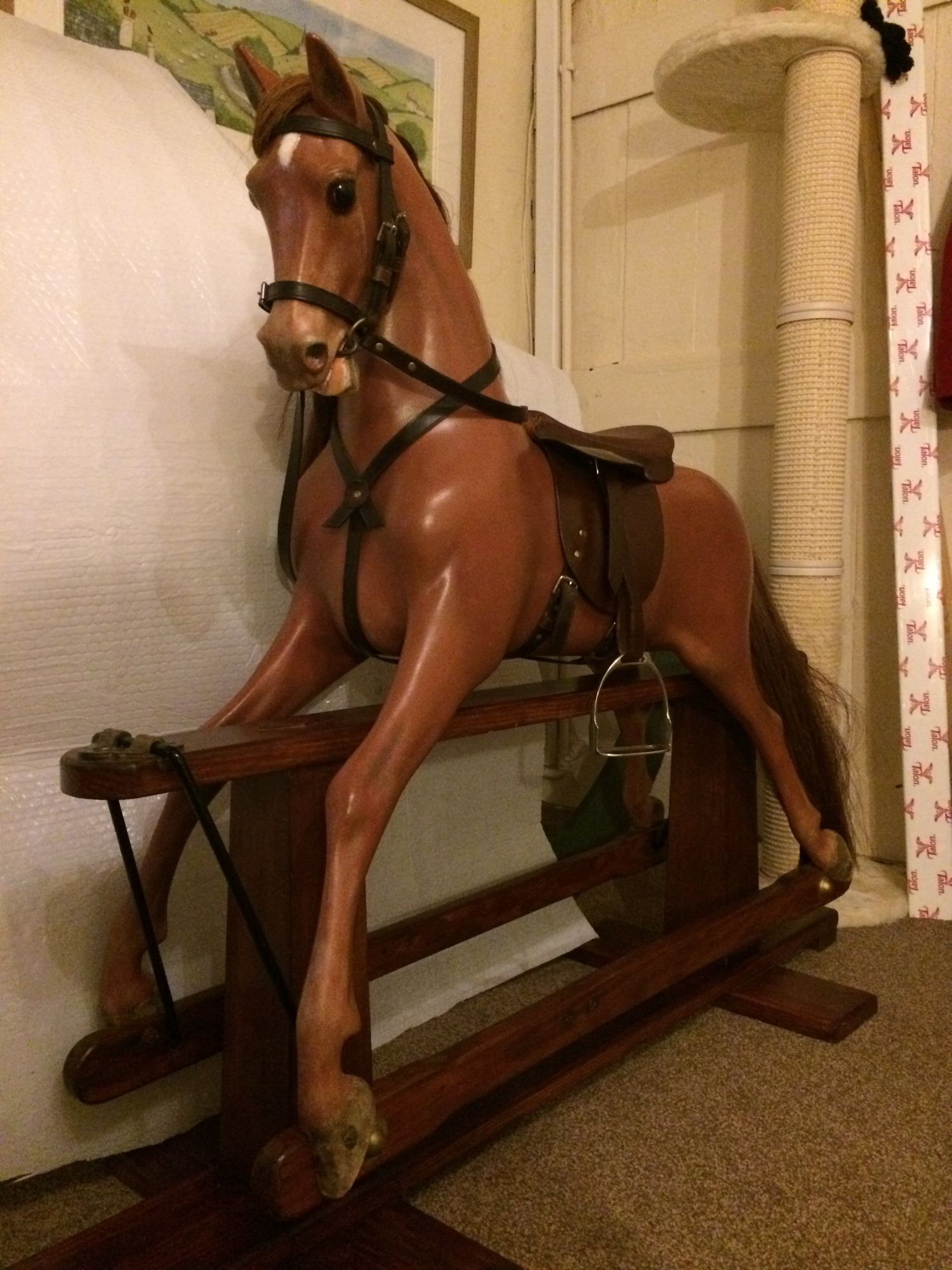 A Haddon Rocking Horse of medium size having undergone a Bespoke restoration.