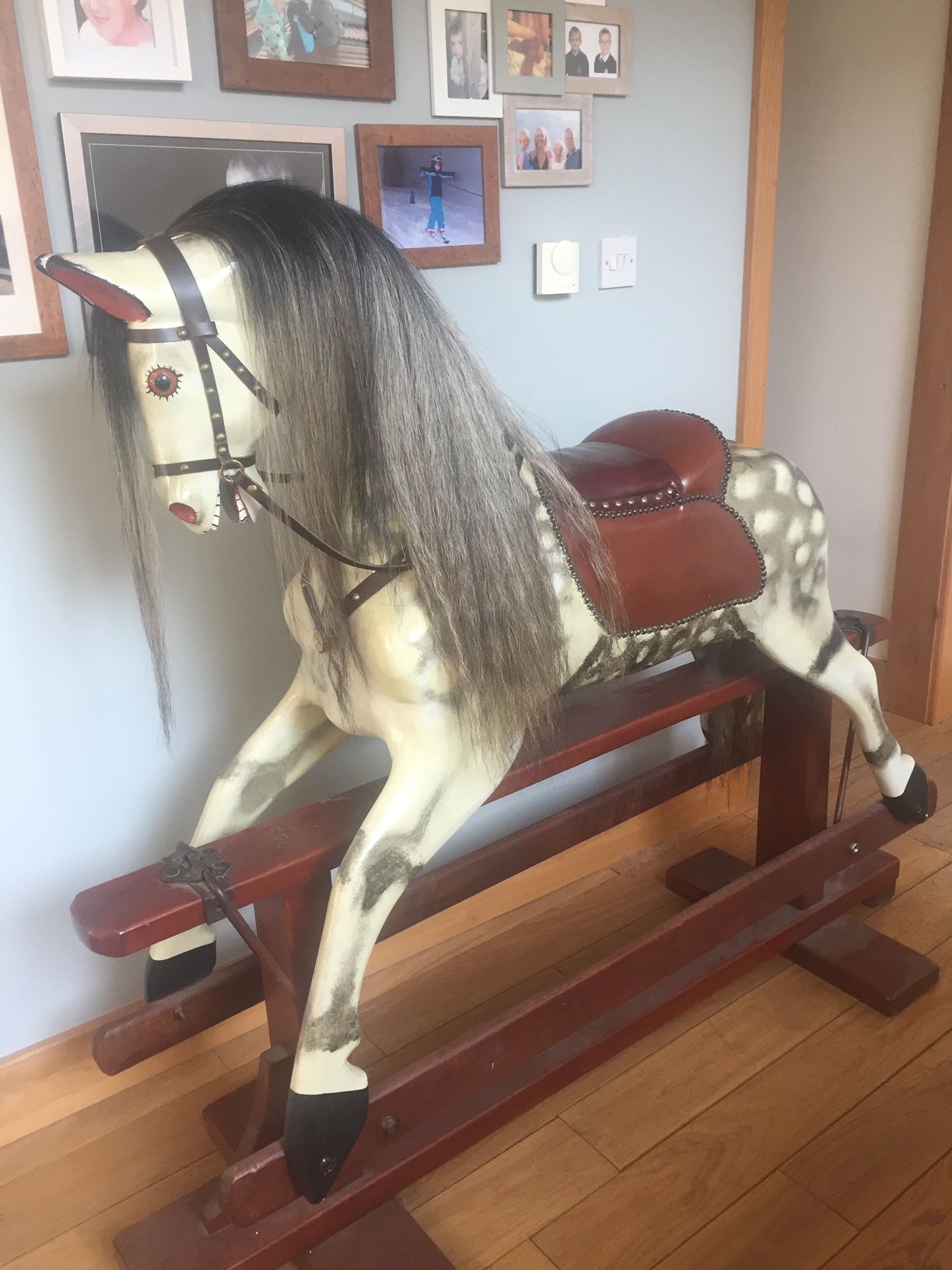 Large Collinson & Sons rocking horse for sale