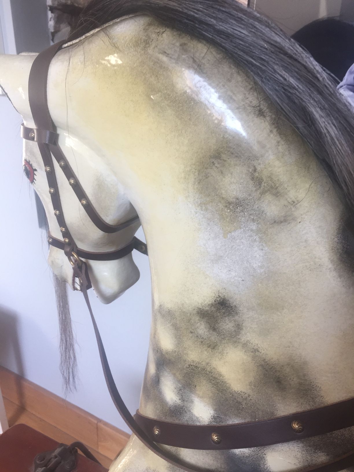 Large Collinson & Sons rocking horse for sale