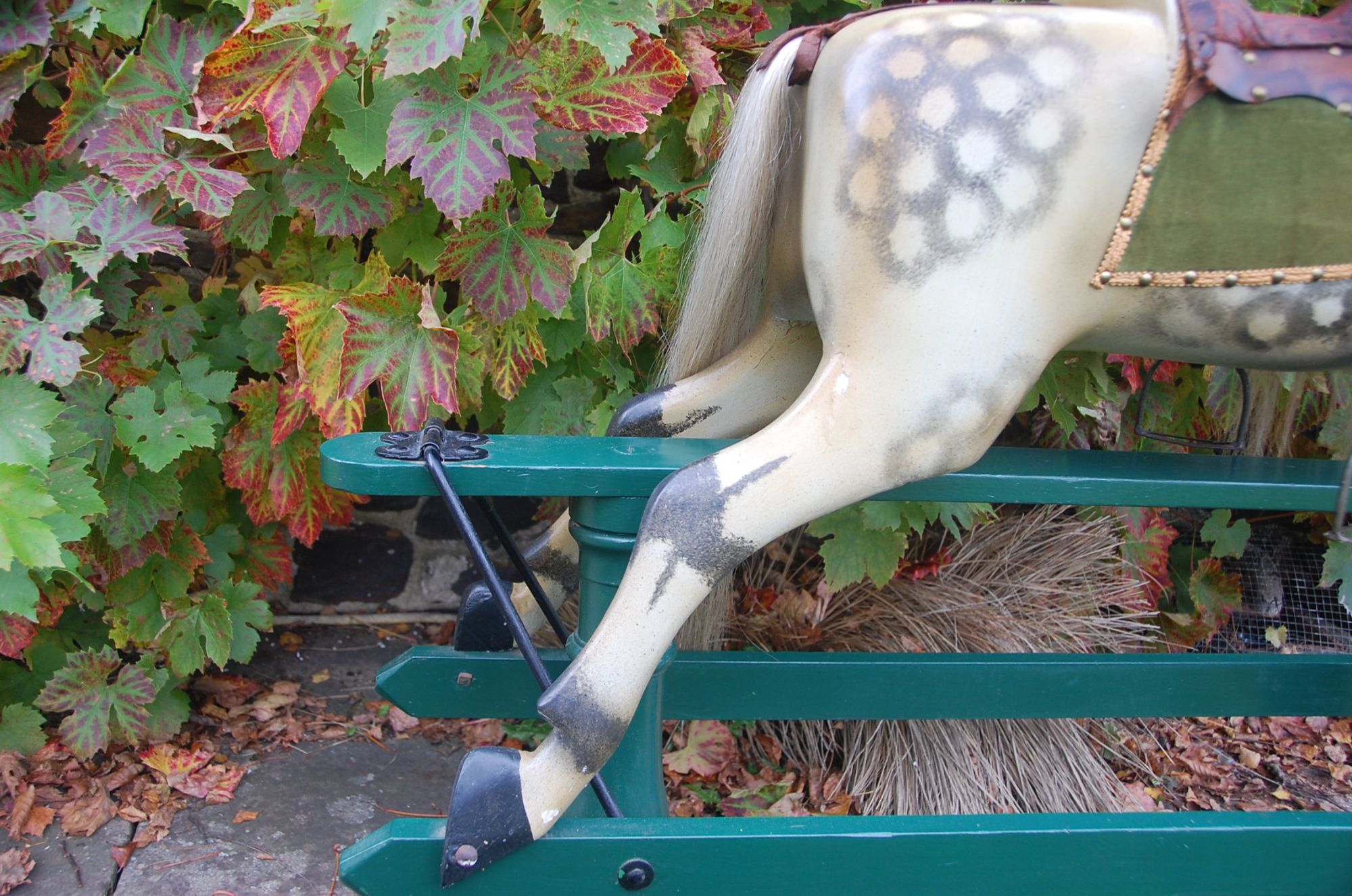 Bacl legs of F H Ayres rocking horse