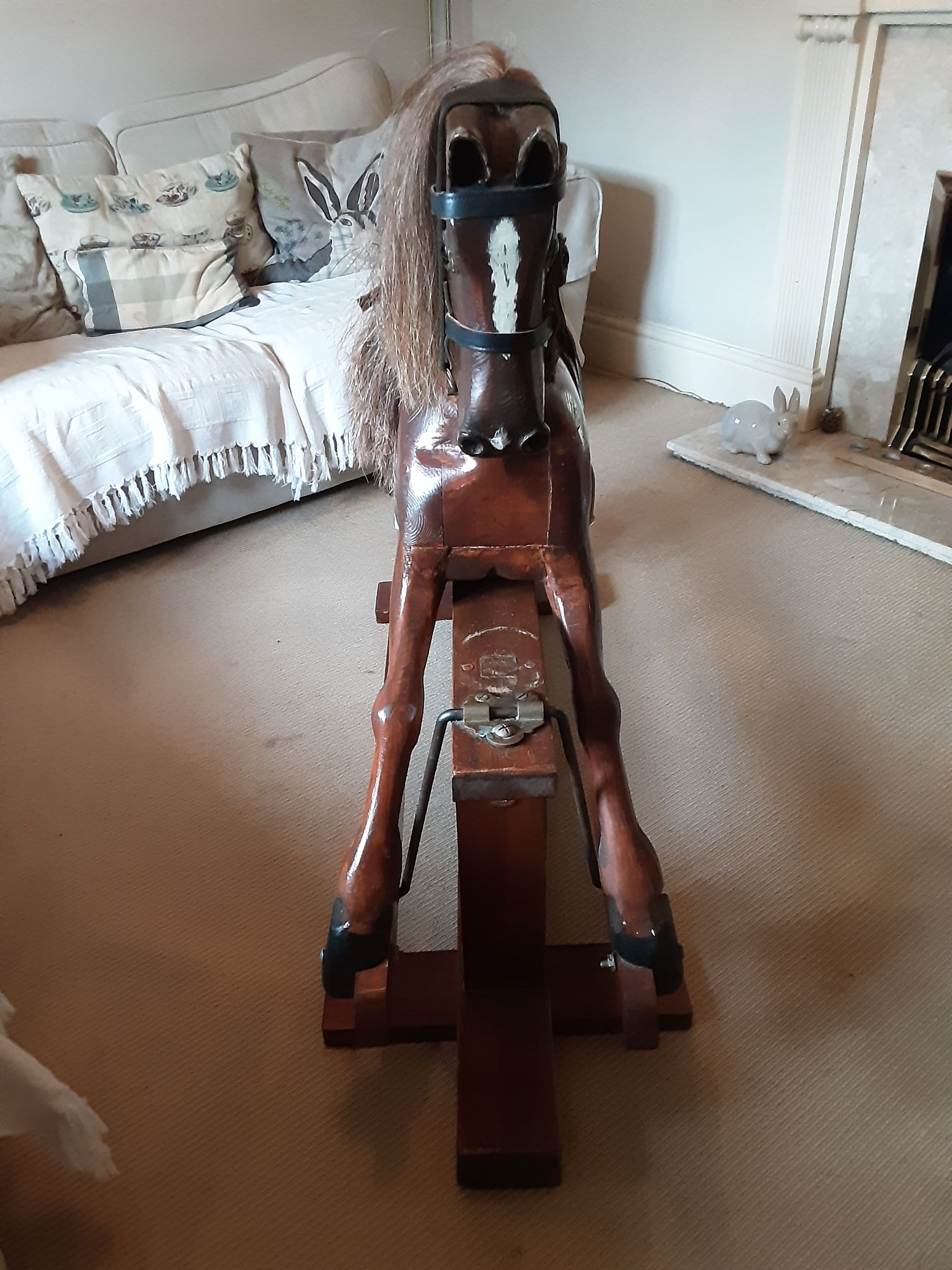 Handmade Wooden Rocking Horse For Sale