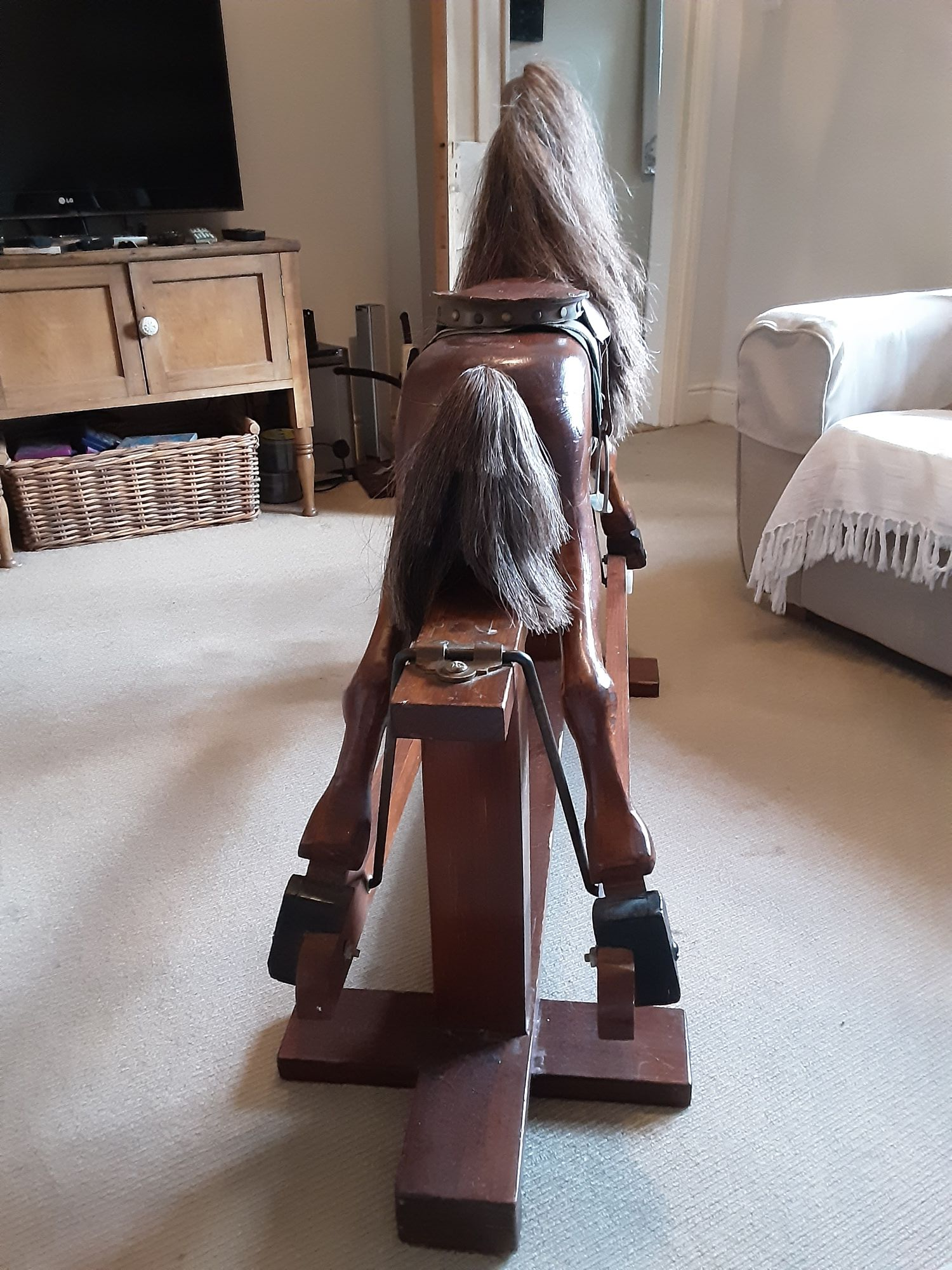 Handmade Wooden Rocking Horse For Sale