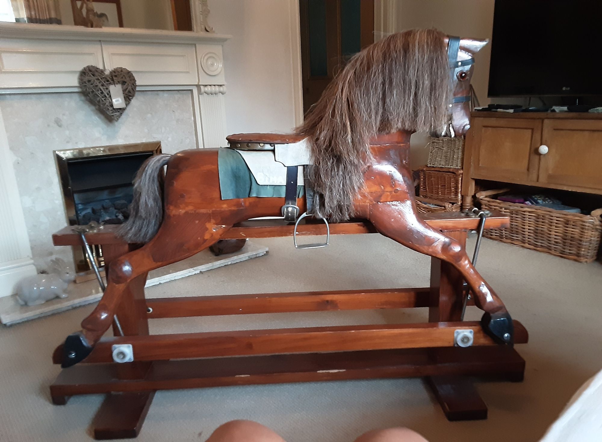 Handmade Wooden Rocking Horse For Sale
