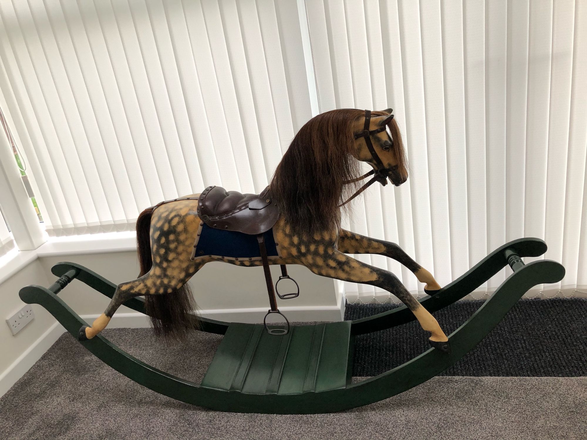 For Sale - Georgian Bow Rocking Horse Extra Carved Circa 1830
