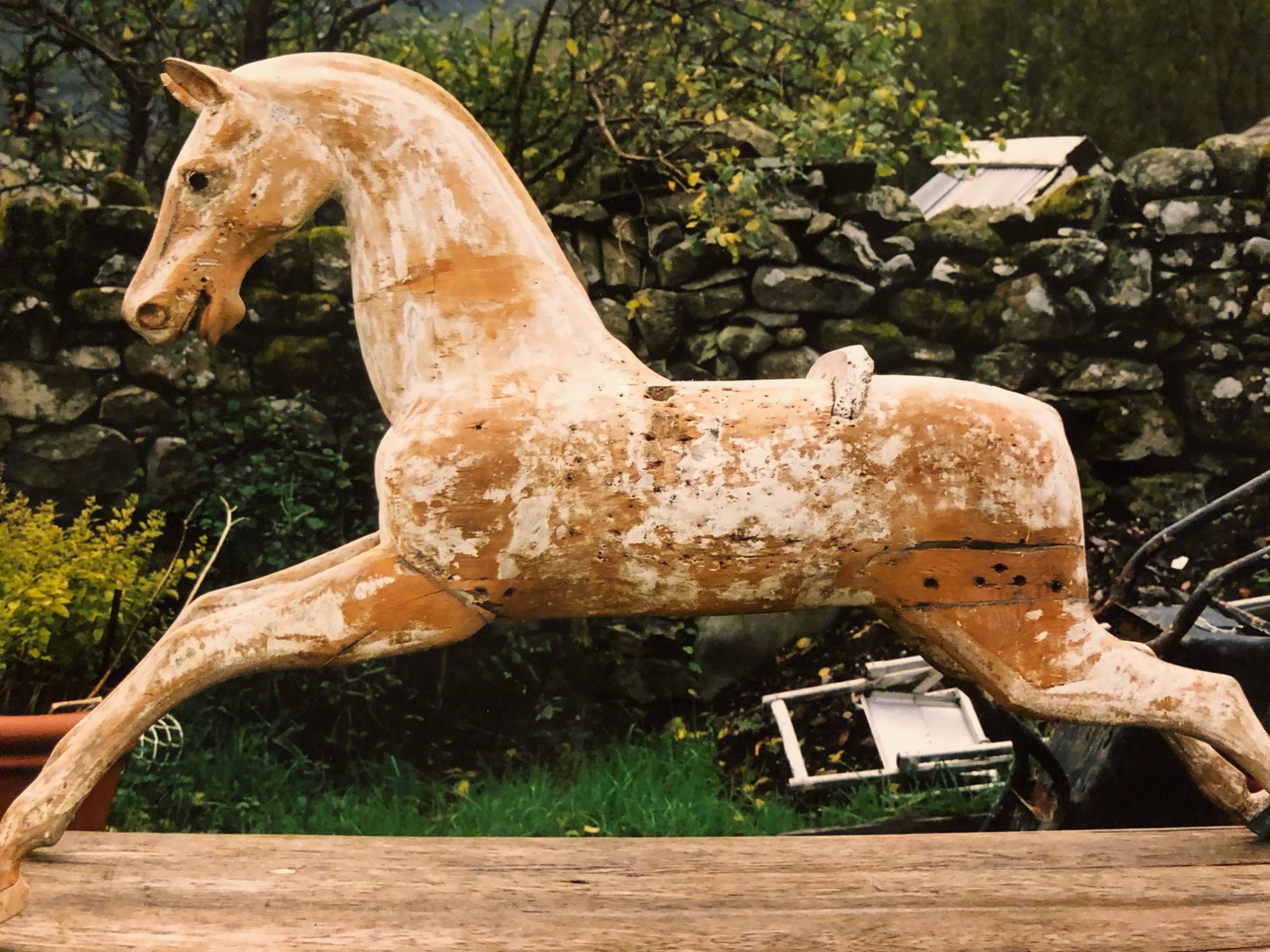 Georgian Bow Rocking Horse Circa 1830 For Sale Extra Carved