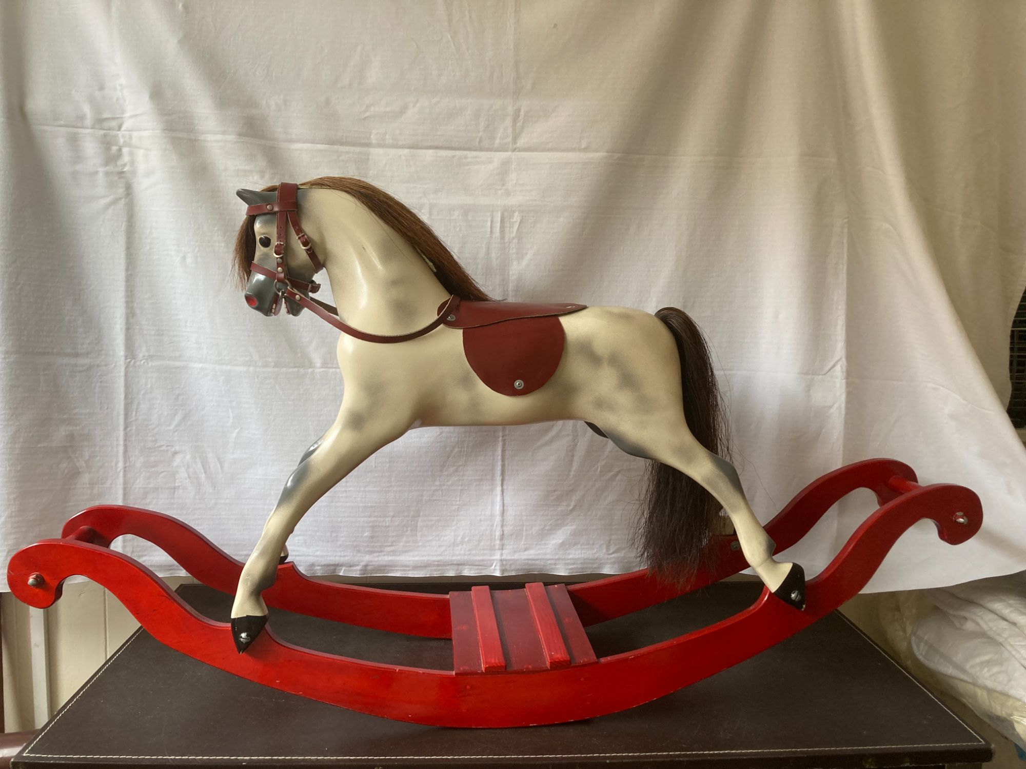 Tiny rare size Haddon bow rocking horse for sale