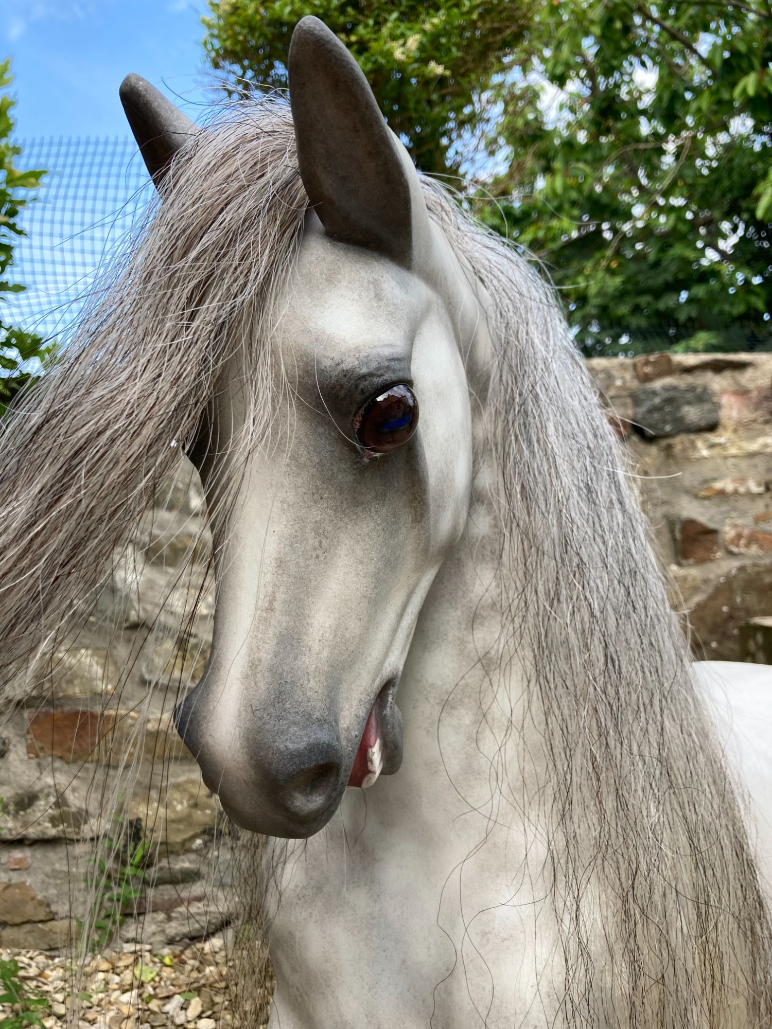 Calypso - realistic restored Haddon rocking horse one of a kind