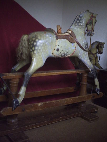 FH Ayres rocking horse plain carved in unrestored original condition