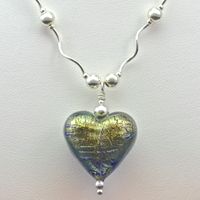 Blog - Sapphire Gold Murano Heart Necklace