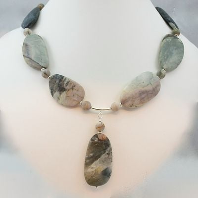 Blog - Picasso Jasper and Sterling Silver Necklace