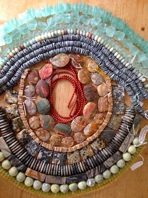 Blog - Jasper Serpentine and Sea Glass Beads