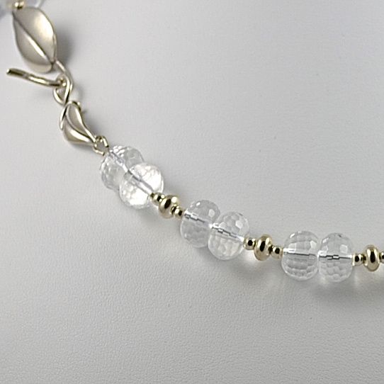 Rock Crystal and Sterling Silver Necklace