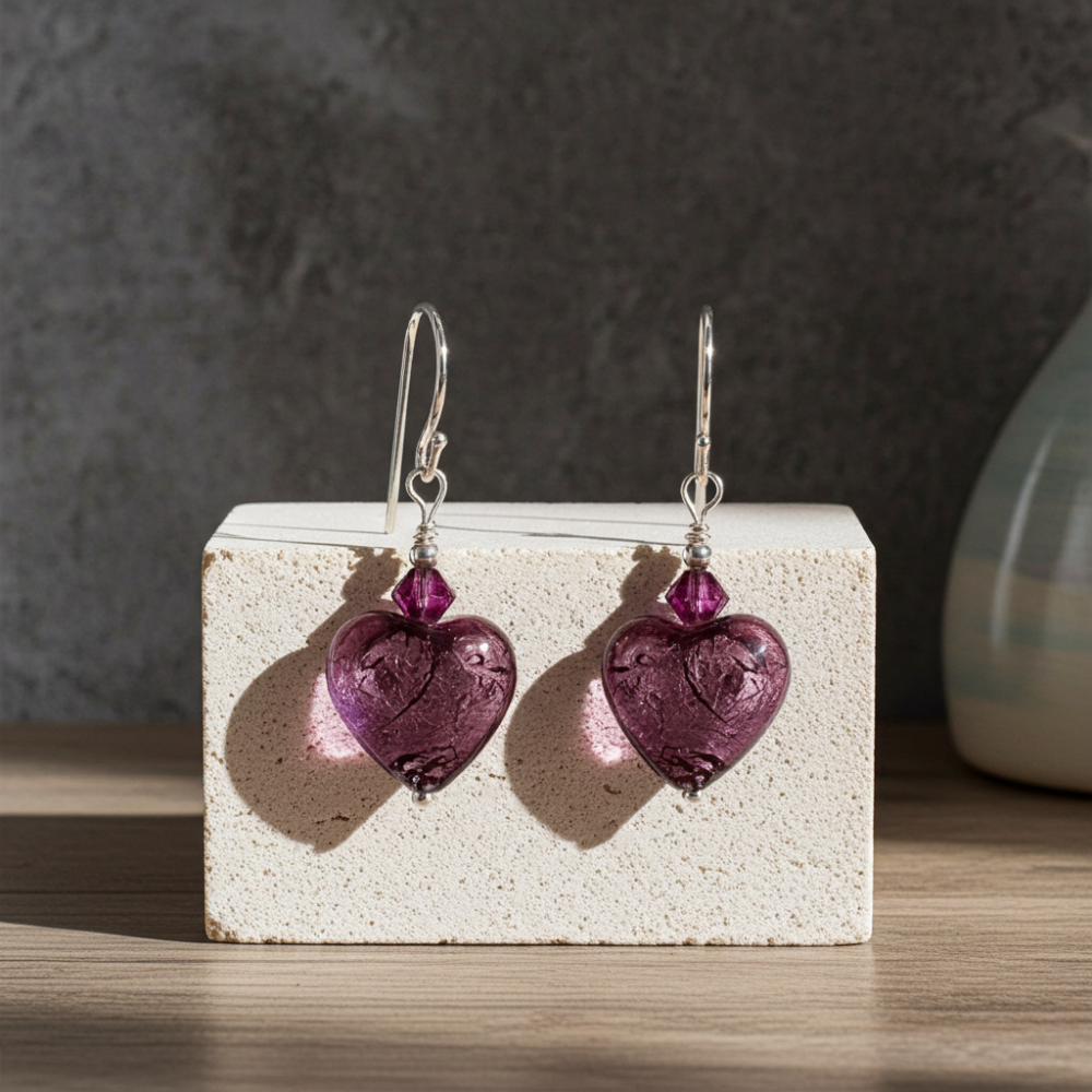 Murano Glass Hearts
