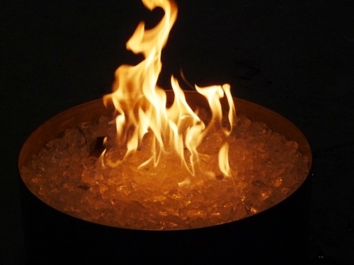 Outdoor Gas Fire - Ceramic Glass