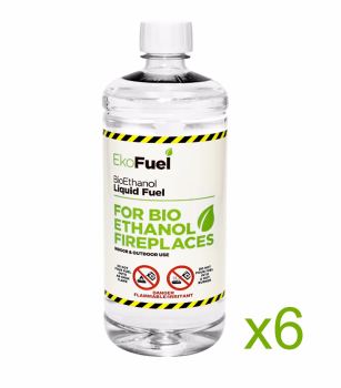 Bio Ethanol Fuel 6L (6x1L bottles)