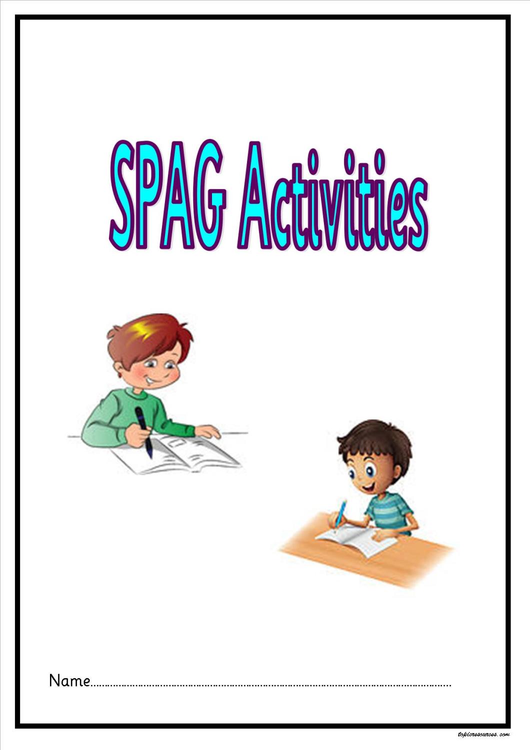 KS2 SPAG activity booklet.  An attractive set of punctuation and grammar ac
