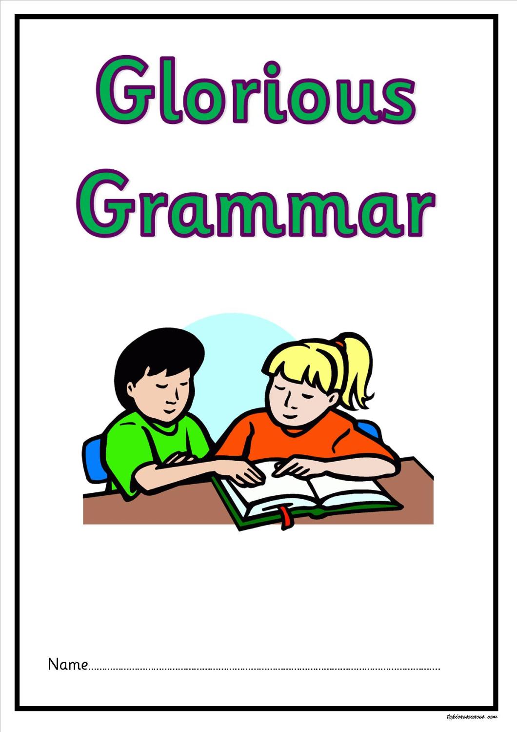 KS2 Grammar Activity Booklet.  A fabulous booklet of grammar activities for