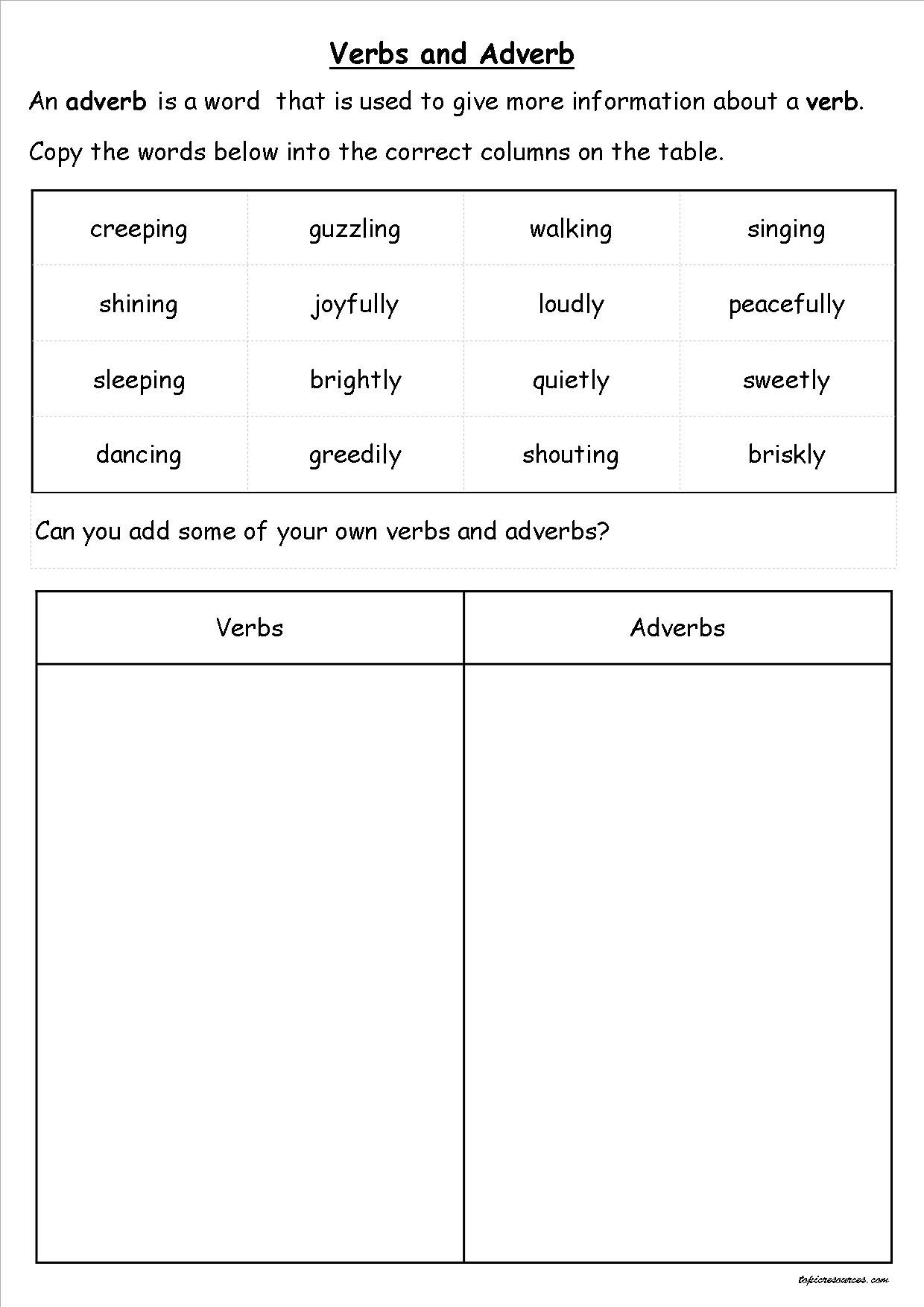 spag homework year 1