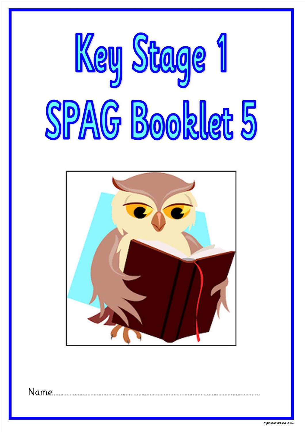 SPAG activity booklet5 for KS1 children