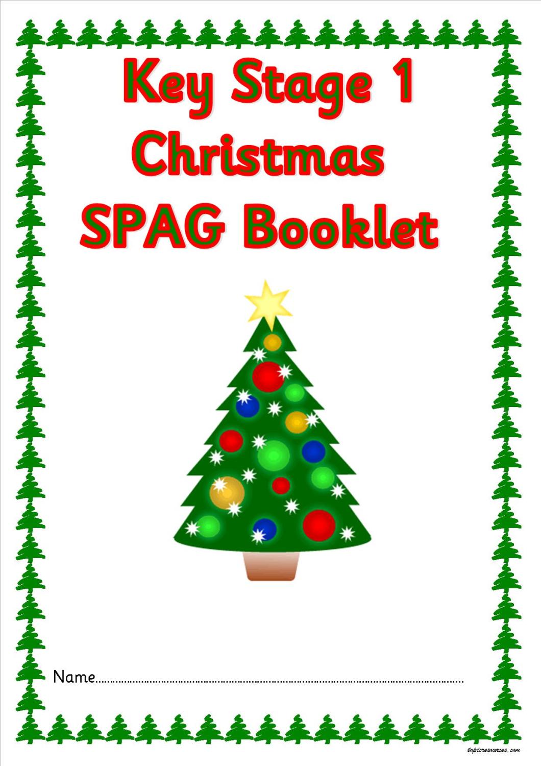 KS1 Christmas SPAG activity booklet. A great set of spelling, punctuation a