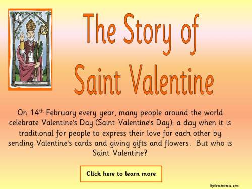 Resultado de imagen de saint valentine for children