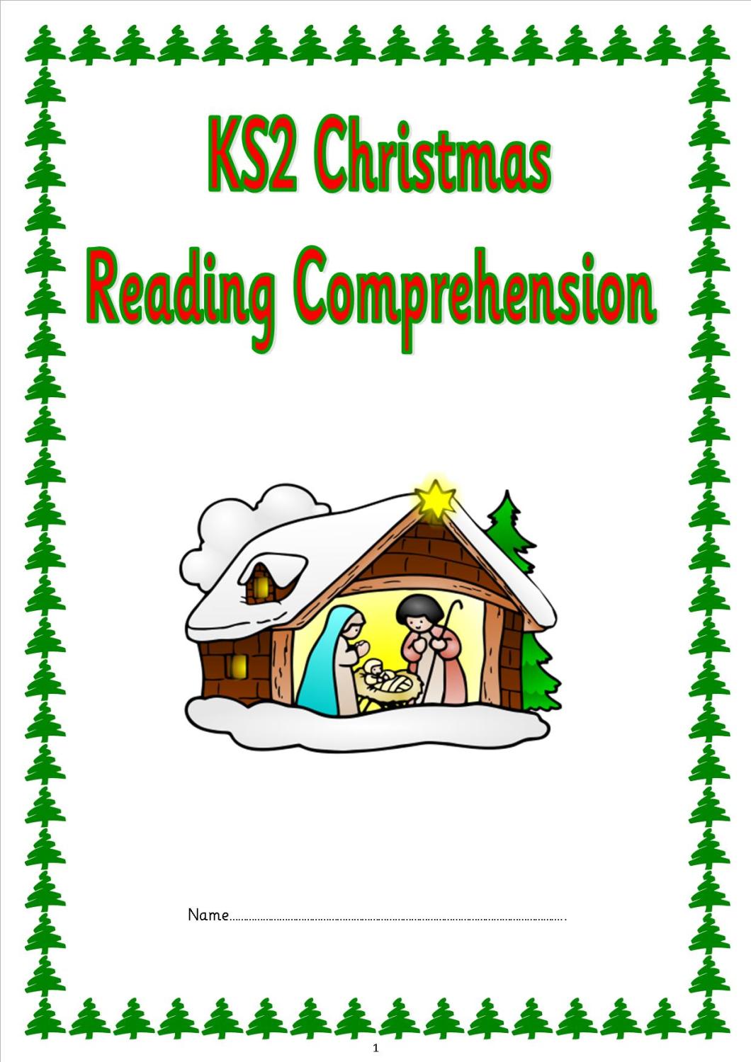 Christmas Comprehension Papers based on Christingle, Nativity and Saint Nic