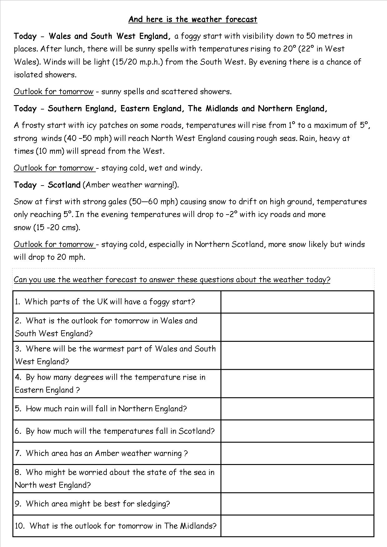 Homework english ks2