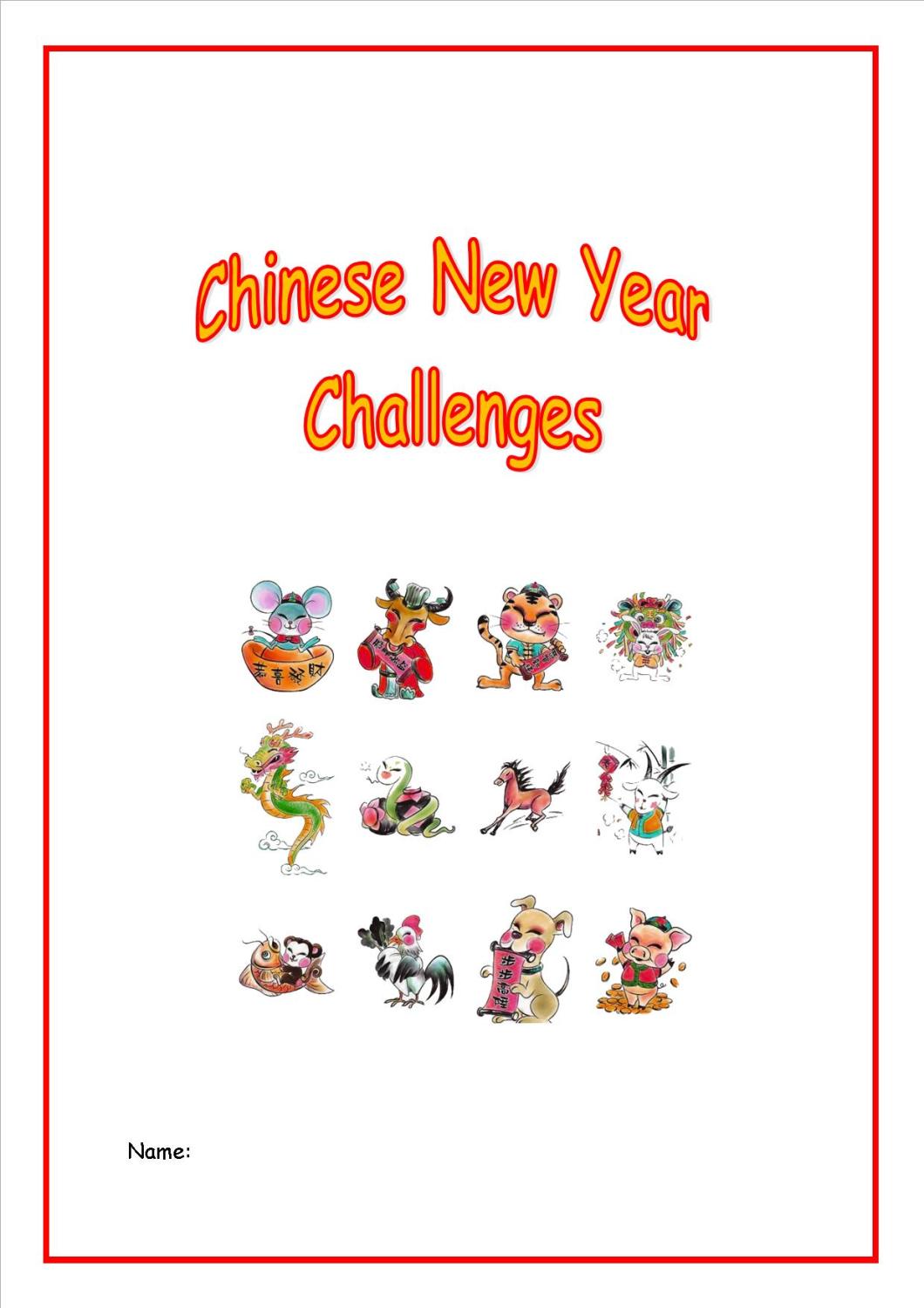 KS2 Chinese New Year Activity Pack