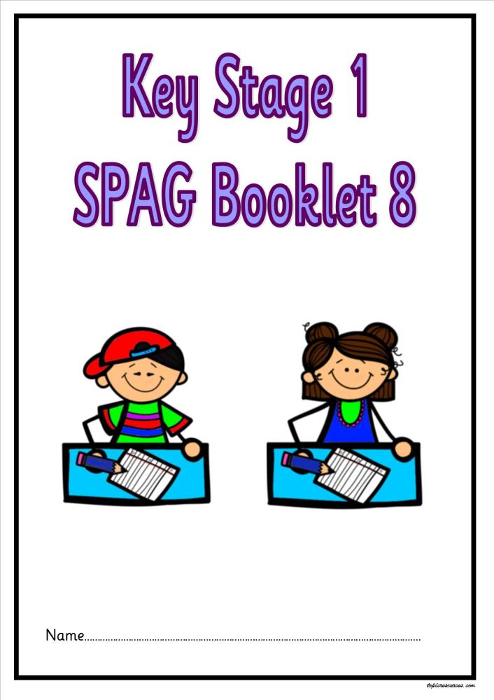 SPAG activity booklet 8 for KS1 children