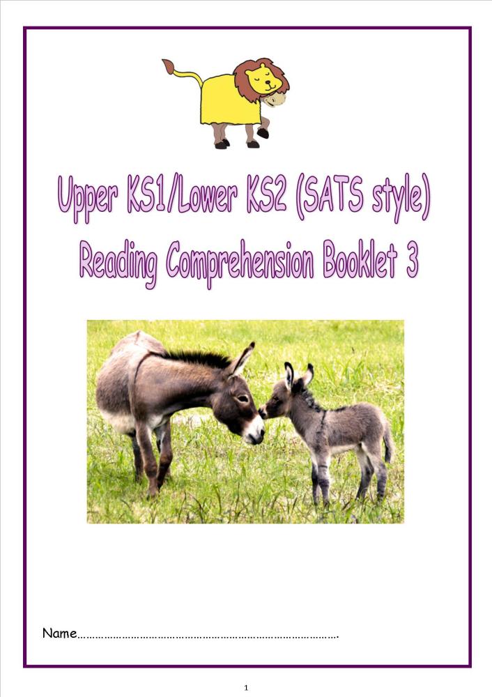 KS1/LKS2 SATs style reading comprehension booklet (3).