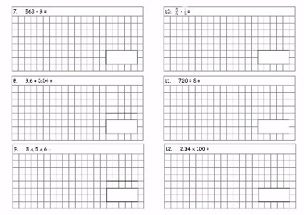 KS2, Year 6 SATs style arithmetic test (a teaching resource with new ...