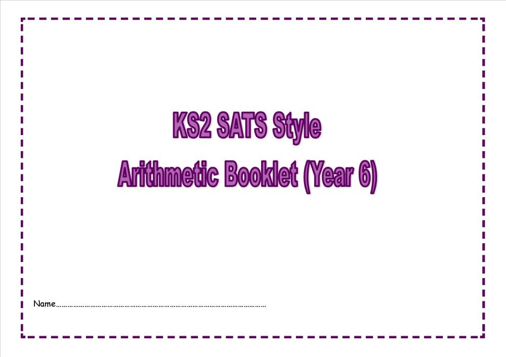 New Year 6 SATs style arithmetic booklet2
