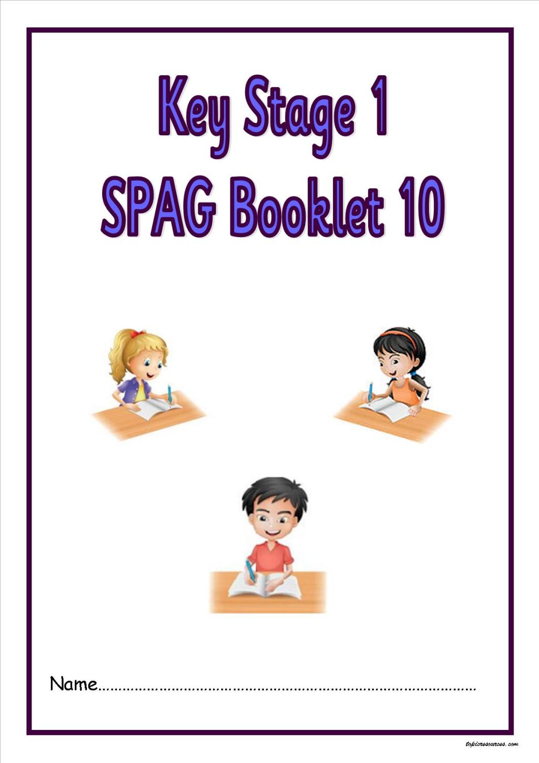 SPAG activity booklet for KS1 children
