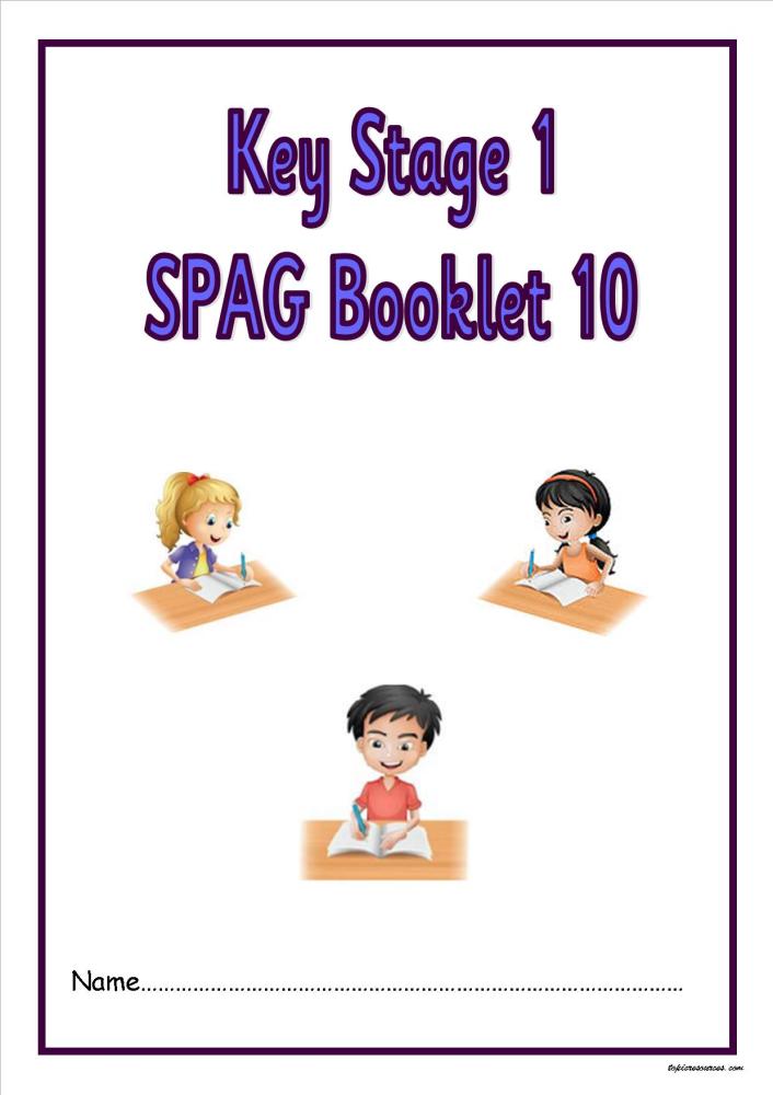 SPAG activity booklet 10 for KS1 children