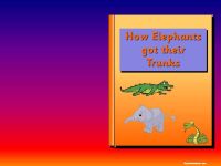 How Elephants got their Trunks (The Elephant's Child) story pack.