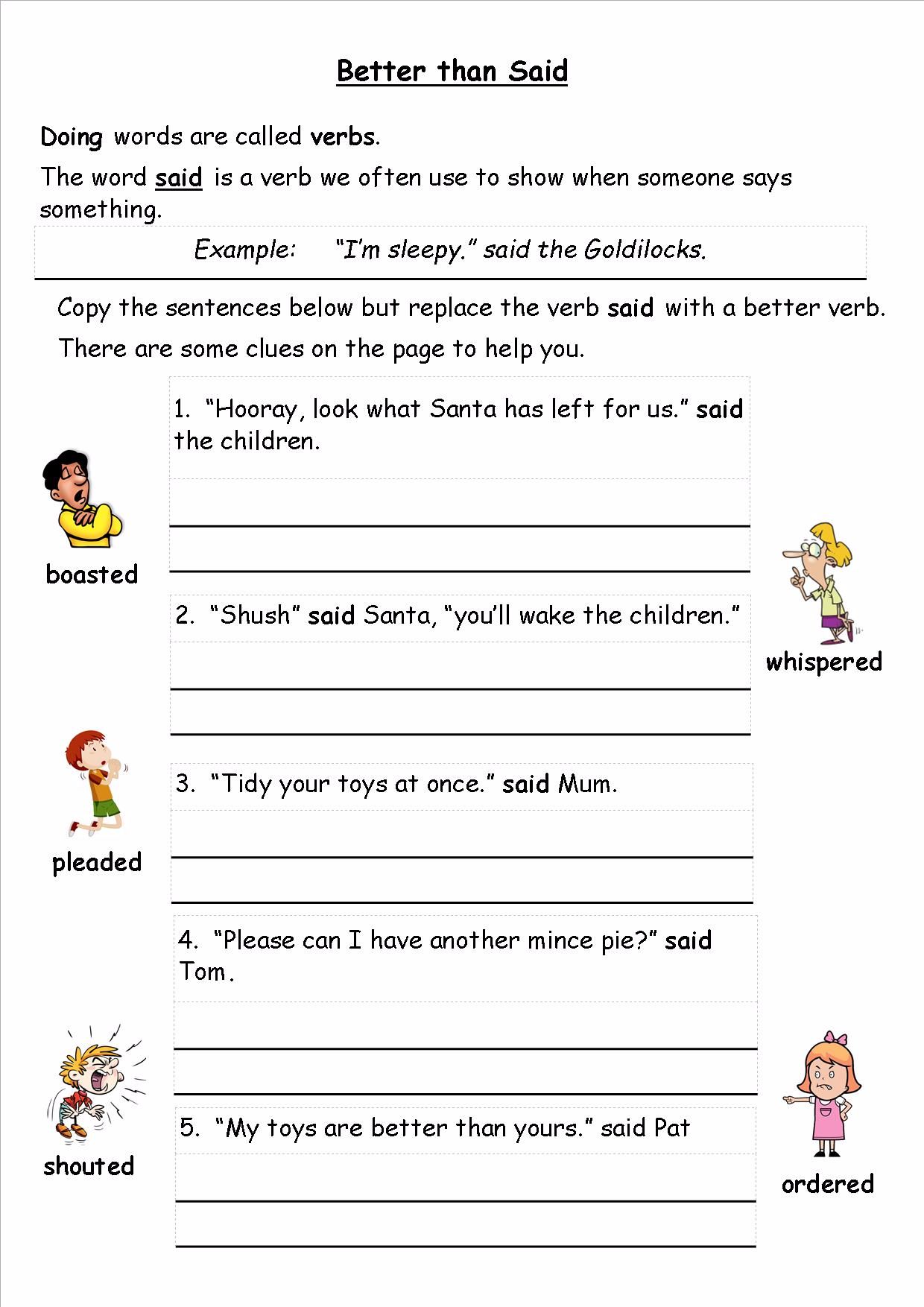 Ks1 English Grammar Worksheets