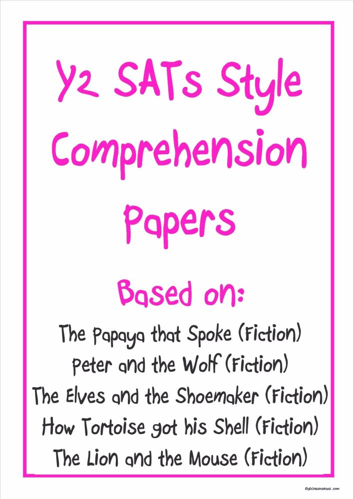 Y2 SATs-style comprehension papers based on well known stories.