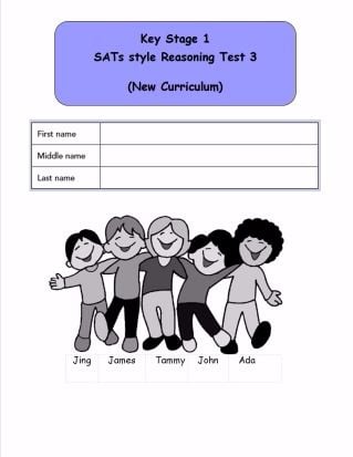 New! KS1, Year 2, SATs style Reasoning practice papers 3 (New Curriculum).