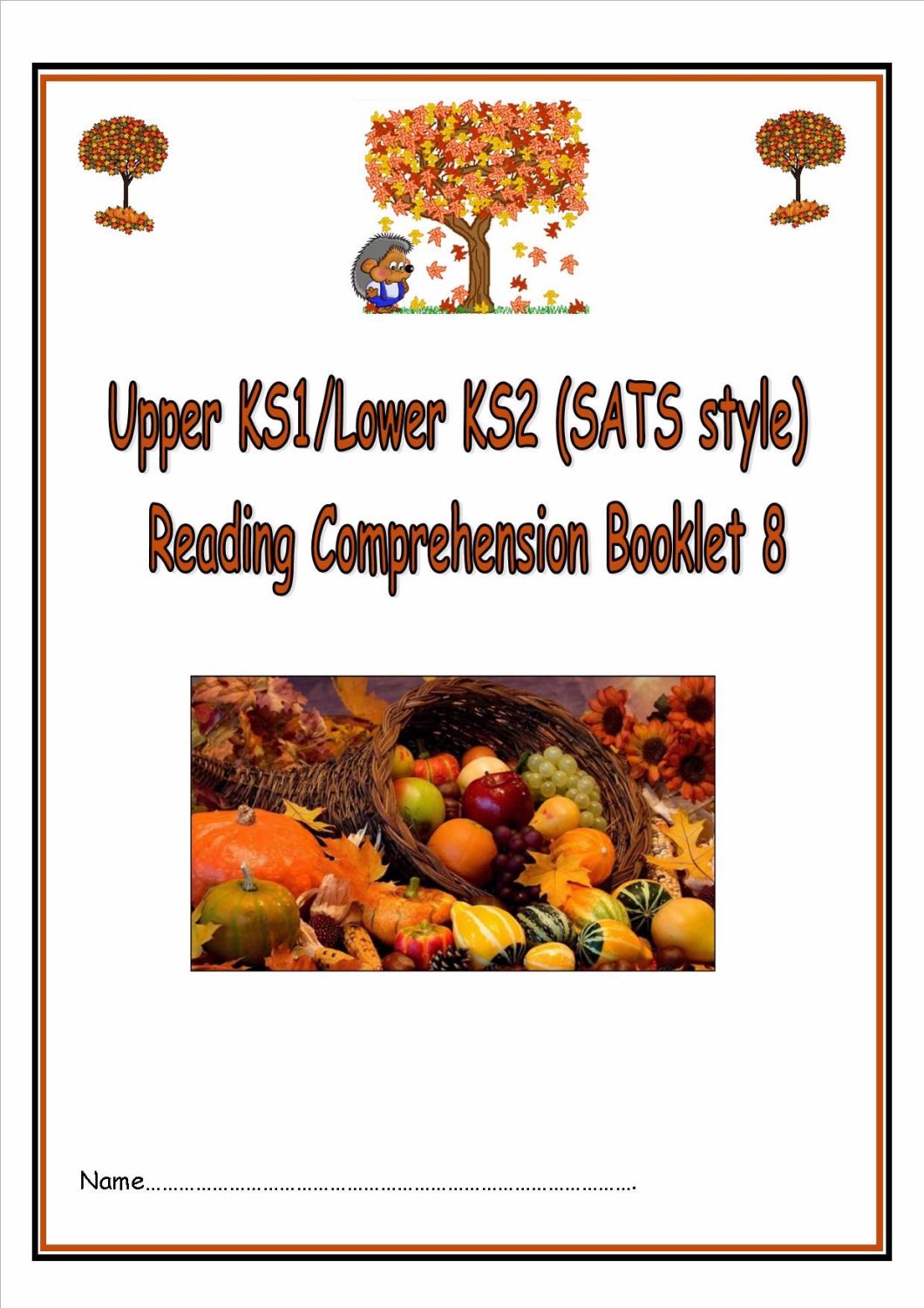 KS1/LKS2 SATs style (autumn themed) reading comprehension booklet (8).