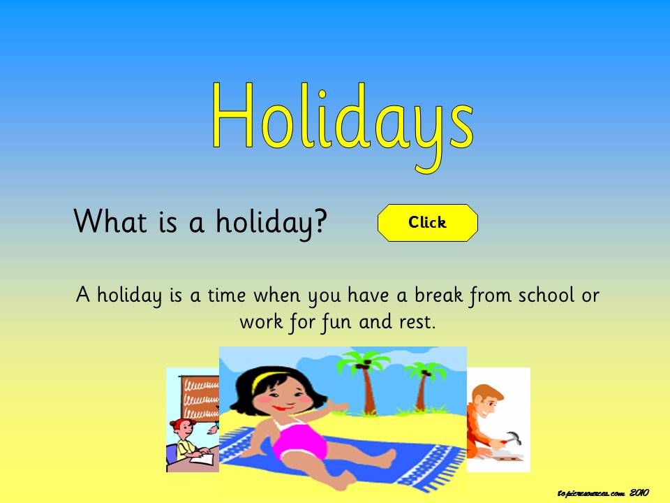 Holidays Topic