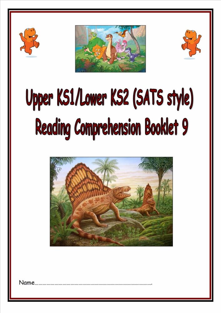 KS1/LKS2 SATs style reading comprehension booklet based on Dinosaurs (9).